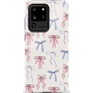 Casely Galaxy S20 Ultra Case | Romance Novel | Moody Floral | Essential Slim Dual-Layer Protective Design(Coquette Girlie | Pastel Bows)