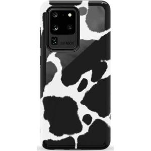 Casely Galaxy S20 Ultra Case | Romance Novel | Moody Floral | Essential Slim Dual-Layer Protective Design(Current MOOd | Cow Print)