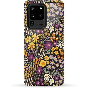 Casely Galaxy S20 Ultra Case | Romance Novel | Moody Floral | Essential Slim Dual-Layer Protective Design(Falling for You | Plum Floral)