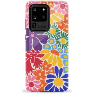Casely Galaxy S20 Ultra Case | Romance Novel | Moody Floral | Essential Slim Dual-Layer Protective Design(Flower Patch | Multi-Color Floral)