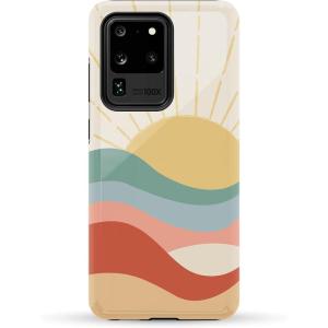 Casely Galaxy S20 Ultra Case | Romance Novel | Moody Floral | Essential Slim Dual-Layer Protective Design(Here Comes the Sun | Colorblock Sunset)