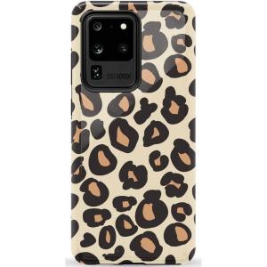 Casely Galaxy S20 Ultra Case | Romance Novel | Moody Floral | Essential Slim Dual-Layer Protective Design(Into the Wild | Leopard Print)