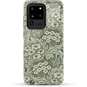 Casely Galaxy S20 Ultra Case | Romance Novel | Moody Floral | Essential Slim Dual-Layer Protective Design(Mystic Meadow | Green Gardens)
