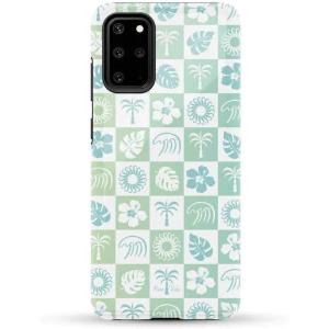 Casely Galaxy S20 Ultra Case | Romance Novel | Moody Floral | Essential Slim Dual-Layer Protective Design(Pura Vida | Coastal Checkers)