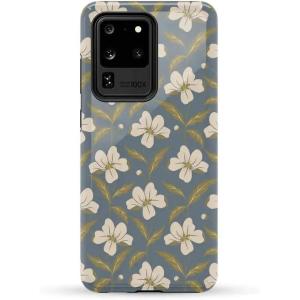 Casely Galaxy S20 Ultra Case | Romance Novel | Moody Floral | Essential Slim Dual-Layer Protective Design(The Boyfriend Collection | Lei’d Back)