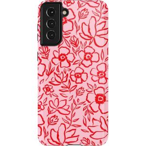Casely Galaxy S21 Case | Current Mood | Cow Print(Blush Garden | Floral Doodle)