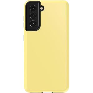 Casely Galaxy S21 Case | Current Mood | Cow Print(Butter Me Up | Butter Yellow)