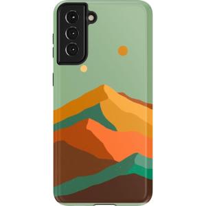Casely Galaxy S21 Case | Current Mood | Cow Print(Endless Peaks | Colorblock Mountain)
