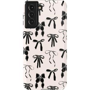 Casely Galaxy S21 Case | Current Mood | Cow Print(Goth Girlie | Black Bows)
