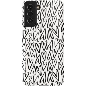 Casely Galaxy S21 Case | Current Mood | Cow Print(Heart Throb | Endless Hearts)