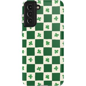 Casely Galaxy S21 Case | Current Mood | Cow Print(Lucky You | Shamrock)