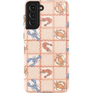 Casely Galaxy S21 Case | Current Mood | Cow Print(On the Cape | Coastal Summer)