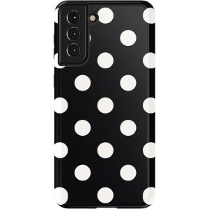 Casely Galaxy S21 Case | Current Mood | Cow Print(Polka Dots | High Contrast Design)