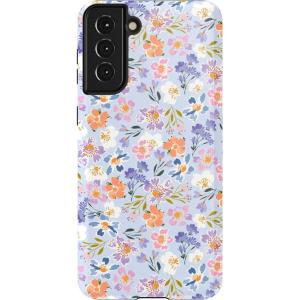 Casely Galaxy S21 Case | Current Mood | Cow Print(Poppy Meadows | Pastel Floral)
