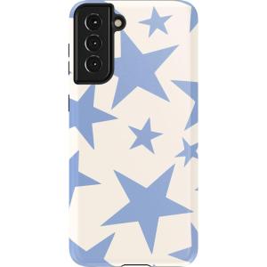 Casely Galaxy S21 Case | Current Mood | Cow Print(Stars Align | Blue & White Stars)