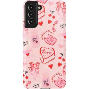 Casely Galaxy S21 Case | Current Mood | Cow Print(That’s Amore | Valentine’s)