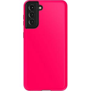 Casely Galaxy S21 Case | Current Mood | Cow Print(Think Pink | Solid Neon Pink)