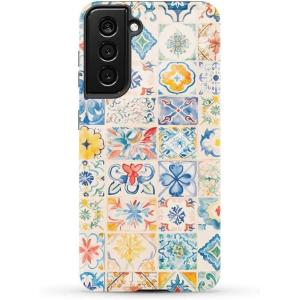 Casely Galaxy S21 Case | Current Mood | Cow Print(Tuscan Tiles | Dolce Vita)