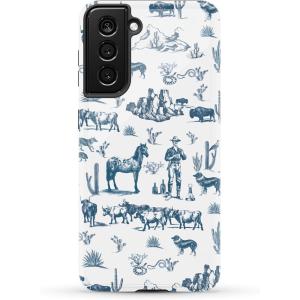 Casely Galaxy S21 Case | Current Mood | Cow Print(Wild West Adventure)