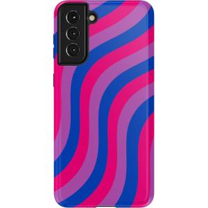 Casely Galaxy S21 Plus Case | Flower Patch | Multi-Color Floral | Essential Slim Dual-Layer Protective Design(Love Wins | Pride)