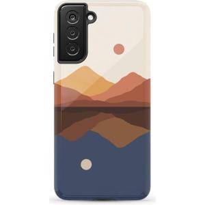 Casely Galaxy S21 Plus Case | Flower Patch | Multi-Color Floral | Essential Slim Dual-Layer Protective Design(Opposites Attract | Day & Night Colorblock)