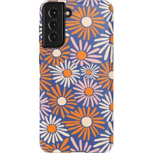 Casely Galaxy S21 Plus Case | Flower Patch | Multi-Color Floral | Essential Slim Dual-Layer Protective Design(Spring Forward | Daisy Floral)