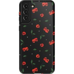 Casely Galaxy S21 Plus Case | Flower Patch | Multi-Color Floral | Essential Slim Dual-Layer Protective Design(Sweet Revenge | Cherry Skulls)