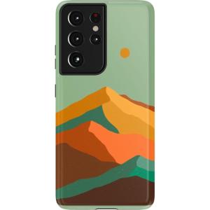 Casely Galaxy S21 Ultra Case | Amalfi Aperitivo | Dolce Vita | Essential Slim Dual-Layer Protective Design(Endless Peaks | Colorblock Mountain)