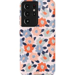 Casely Galaxy S21 Ultra Case | Amalfi Aperitivo | Dolce Vita | Essential Slim Dual-Layer Protective Design(Field of Flowers | Pastel Floral)