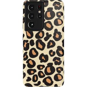 Casely Galaxy S21 Ultra Case | Amalfi Aperitivo | Dolce Vita | Essential Slim Dual-Layer Protective Design(Into the Wild | Leopard Print)