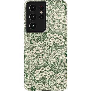 Casely Galaxy S21 Ultra Case | Amalfi Aperitivo | Dolce Vita | Essential Slim Dual-Layer Protective Design(Mystic Meadow | Green Gardens)