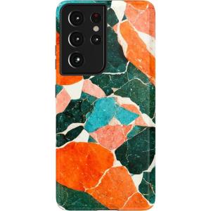 Casely Galaxy S21 Ultra Case | Amalfi Aperitivo | Dolce Vita | Essential Slim Dual-Layer Protective Design(Of Quartz! | Sculpted Marble)