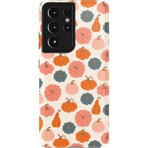 Casely Galaxy S21 Ultra Case | Amalfi Aperitivo | Dolce Vita | Essential Slim Dual-Layer Protective Design(Oh My Gourd | Pumpkin Patch)