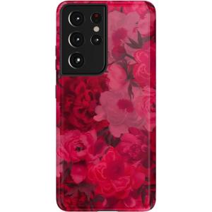 Casely Galaxy S21 Ultra Case | Amalfi Aperitivo | Dolce Vita | Essential Slim Dual-Layer Protective Design(Romance Novel | Moody Floral)