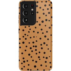 Casely Galaxy S21 Ultra Case | Amalfi Aperitivo | Dolce Vita | Essential Slim Dual-Layer Protective Design(Spot On | Dotted Animal Print)