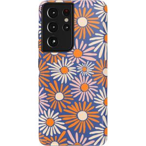 Casely Galaxy S21 Ultra Case | Amalfi Aperitivo | Dolce Vita | Essential Slim Dual-Layer Protective Design(Spring Forward | Daisy Floral)