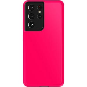 Casely Galaxy S21 Ultra Case | Amalfi Aperitivo | Dolce Vita | Essential Slim Dual-Layer Protective Design(Think Pink | Solid Neon Pink)