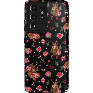 Casely Galaxy S21 Ultra Case | Amalfi Aperitivo | Dolce Vita | Essential Slim Dual-Layer Protective Design(Wild at Heart | Tiger)