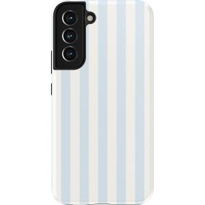 Casely Galaxy S22 Case | Lucky You | Shamrock | Essential Slim Dual-Layer Protective Case Design(Blue Stripes | Sunday Best)