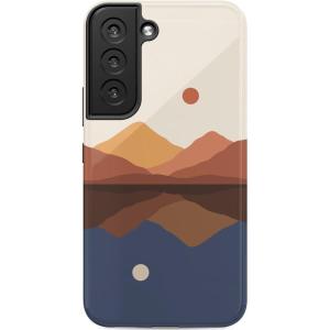 Casely Galaxy S22 Case | Lucky You | Shamrock | Essential Slim Dual-Layer Protective Case Design(Opposites Attract | Day & Night Colorblock)