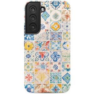 Casely Galaxy S22 Case | Lucky You | Shamrock | Essential Slim Dual-Layer Protective Case Design(Tuscan Tiles | Dolce Vita)
