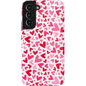 Casely Galaxy S22 Case | Lucky You | Shamrock | Essential Slim Dual-Layer Protective Case Design(XOXO | Pink Candy Hearts)