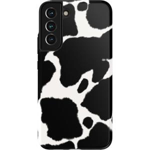 Casely Galaxy S22 Case | Polka Dots | High Contrast Design | Essential Slim Dual-Layer Protective Design(Current MOOd | Cow Print)