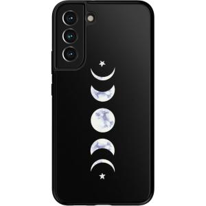 Casely Galaxy S22 Case | Polka Dots | High Contrast Design | Essential Slim Dual-Layer Protective Design(It’s Just a Phase | Marble Moon)