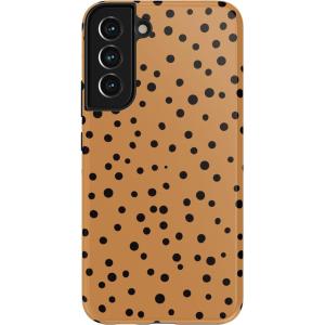 Casely Galaxy S22 Case | Polka Dots | High Contrast Design | Essential Slim Dual-Layer Protective Design(Spot On | Dotted Animal Print)