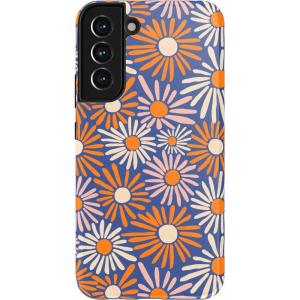 Casely Galaxy S22 Case | Polka Dots | High Contrast Design | Essential Slim Dual-Layer Protective Design(Spring Forward | Daisy Floral)