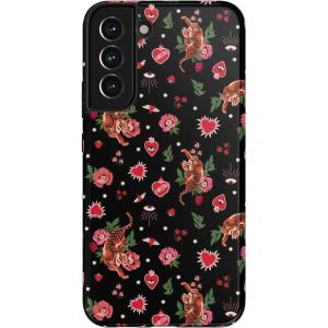 Casely Galaxy S22 Case | Polka Dots | High Contrast Design | Essential Slim Dual-Layer Protective Design(Wild at Heart | Tiger)
