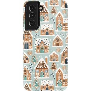 Casely Galaxy S22 Plus Case | Dashing Doxies | Dachshund Dog Case(Built Too Sweet | Frosted Village)