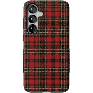 Casely Galaxy S22 Plus Case | Dashing Doxies | Dachshund Dog Case(Fireside Flannel | Signature Plaid)