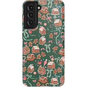 Casely Galaxy S22 Plus Case | Dashing Doxies | Dachshund Dog Case(Gingerbread Lane | Holiday Sweets)